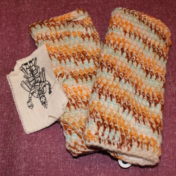 🔥 Nepalese Sundance Merino Handwarmers - Br/Bl - Picture 1 of 6